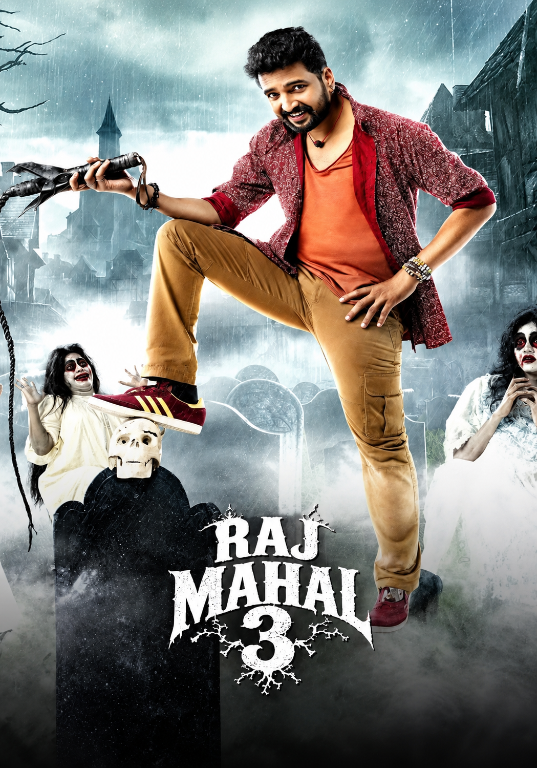 Raj Mahal 3 (Dhilluku Dhuddu) (2016) (Hindi + Tamil) Dual Audio UnCut South Movie HD ESub